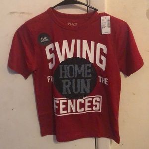 Boys SPORTS Flip Sequin Tee Shirt! 🔥